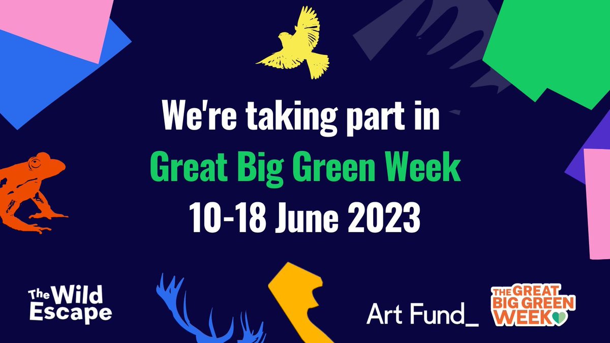 📣 Museums! Are you taking part in #GreatBigGreenWeek? 📣

To help you make the most of it, check out our simple toolkit (if you haven’t already) for everything you need to join this huge online conversation! 👉bit.ly/461xEvq 

#TheWildEscape