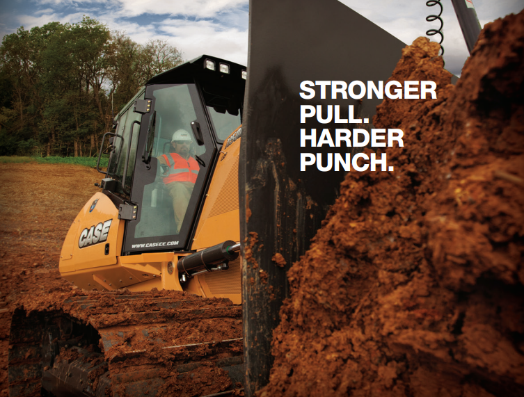𝐂𝐀𝐒𝐄 𝐌 𝐒𝐄𝐑𝐈𝐄𝐒 𝐃𝐎𝐙𝐄𝐑𝐒
Thanks to a robust hydrostatic transmission, up to 214 hp and a new one-piece C-frame designed to withstand extreme blade forces, no other dozers in this class deliver more pushing power.