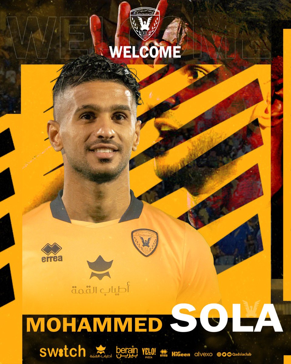 نادي القادسية يتعاقد مع المحترف الليبي محمد صولة وذلك لتمثيل الفريق الاول لكرة القدم 

الصــــولـــة 🧐قــدســـــاوي 💛

#الصولة_قدساوي