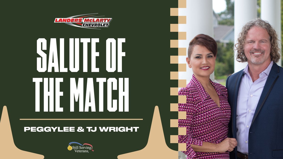 At Sunday's match, we honored Veteran Army Captain PeggyLee Wright of the United States Army and Veteran Army Lieutenant Colonel TJ Wright of the United States Army Reserve with our @LMcLartyChevy Salute of the Match🫡