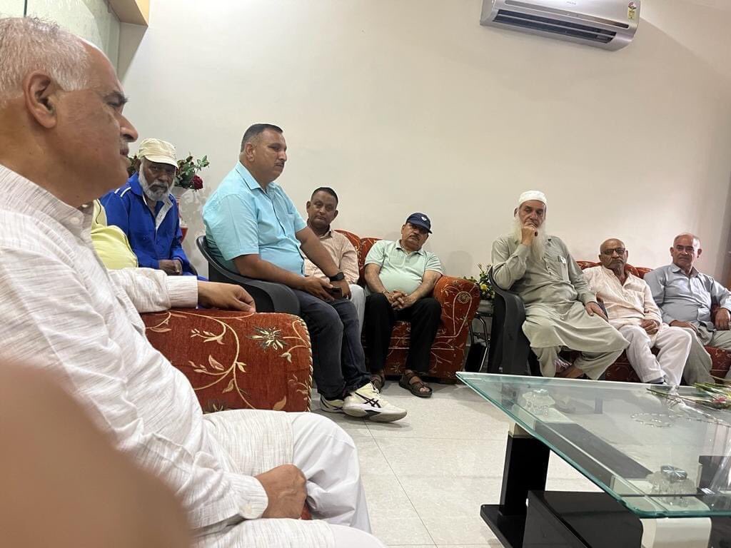 Today met with Prominent figures of the  society at residence of Sh. Som Nath Ji at Nagrota as part of 'Sampark Se  Samarthan' Programme . Discussed several transformative initiatives &amp; remarkable work done by Modi govt in  last 9 years.
#9YearsOfSeva