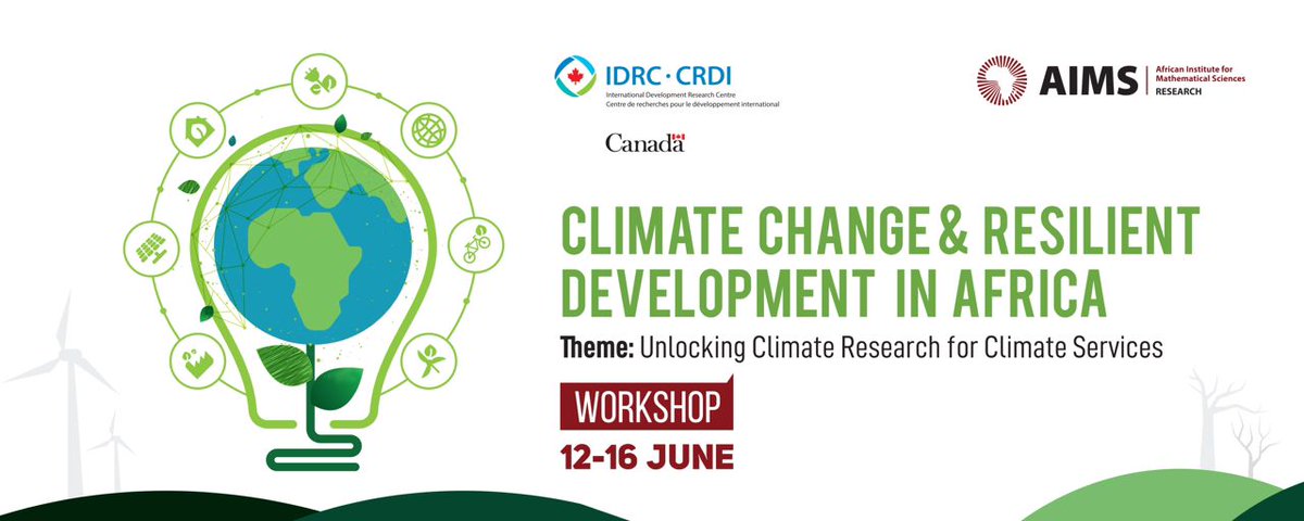 BambaClimate's tweet photo. #ICYMI
Excellent keynotes delivered today.
Representatives from @WMO, @_AfricanUnion, @ECA_OFFICIAL and the @TheWorldBank_Wn advocate for more research funds to be allocated to #Africa
#climatechange
#resilientdevelopment
#climateresearch @AIMS_Next https://t.co/tCHDq0uwZ9