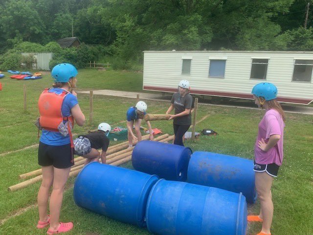 BromsSchool's tweet photo. Rafting during Lower Fourth camp today. #BromsL4Camp #BromsL4 #BromsFourthForm #OutdoorLearning #Teamwork #BromsgroveSchool https://t.co/wTQVx8Ymgz