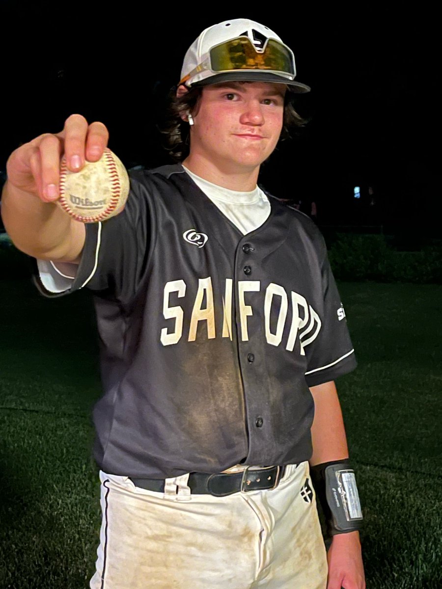 Congrats to Henry Pudwill of Sanford Sports Academy14u White with HR #3 of the season in a 9-8 comeback win Friday night under the lights at Harmodon!