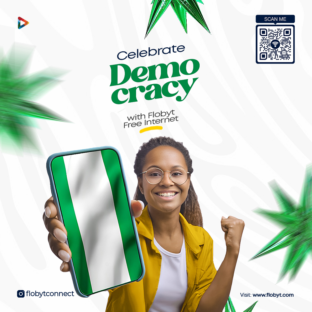 flobyt's tweet photo. Sign up today at https://t.co/nrjq9mQo3g and experience the power of staying online without limitations. Happy Democracy Day from all of us @ Flobyt #FlobytFreedom #DemocracyConnect #UnlimitedBrowsing https://t.co/4djFWB9NkQ