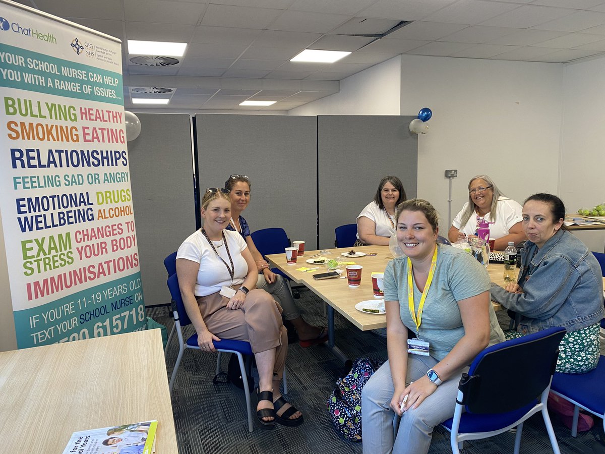 CAV_SNTEAM's tweet photo. What a lovely afternoon celebrating the staff of the Cardiff and Vale School nursing team, in collaboration with our health visiting and CCNS colleagues 🙌 #appreciation @DredgeSandra more pics to follow!! @CAV_CYPFHS https://t.co/c2xCHpe5q4