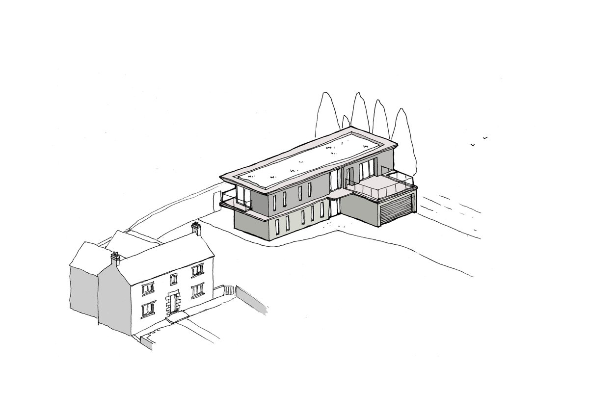 We find that sketches are the best way to quickly test and convey design ideas, like here with a project for a new dwelling in the countryside.

#architect #sketch #concept #designprocess #architecture #residentialdesign #ruralliving