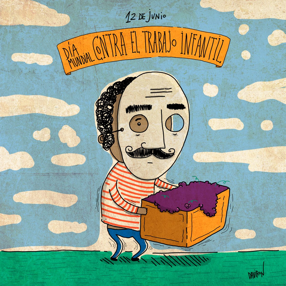 Hoy es el Día Mundial contra el Trabajo Infantil. Me invitaron a participar en la campaña #CeroTrabajoInfantil de <a href="/Cartoons4Change/">Cartoons For Change</a> . 
Invito a compartir, unirse a la campaña para promover la protección a los derechos de la infancia.