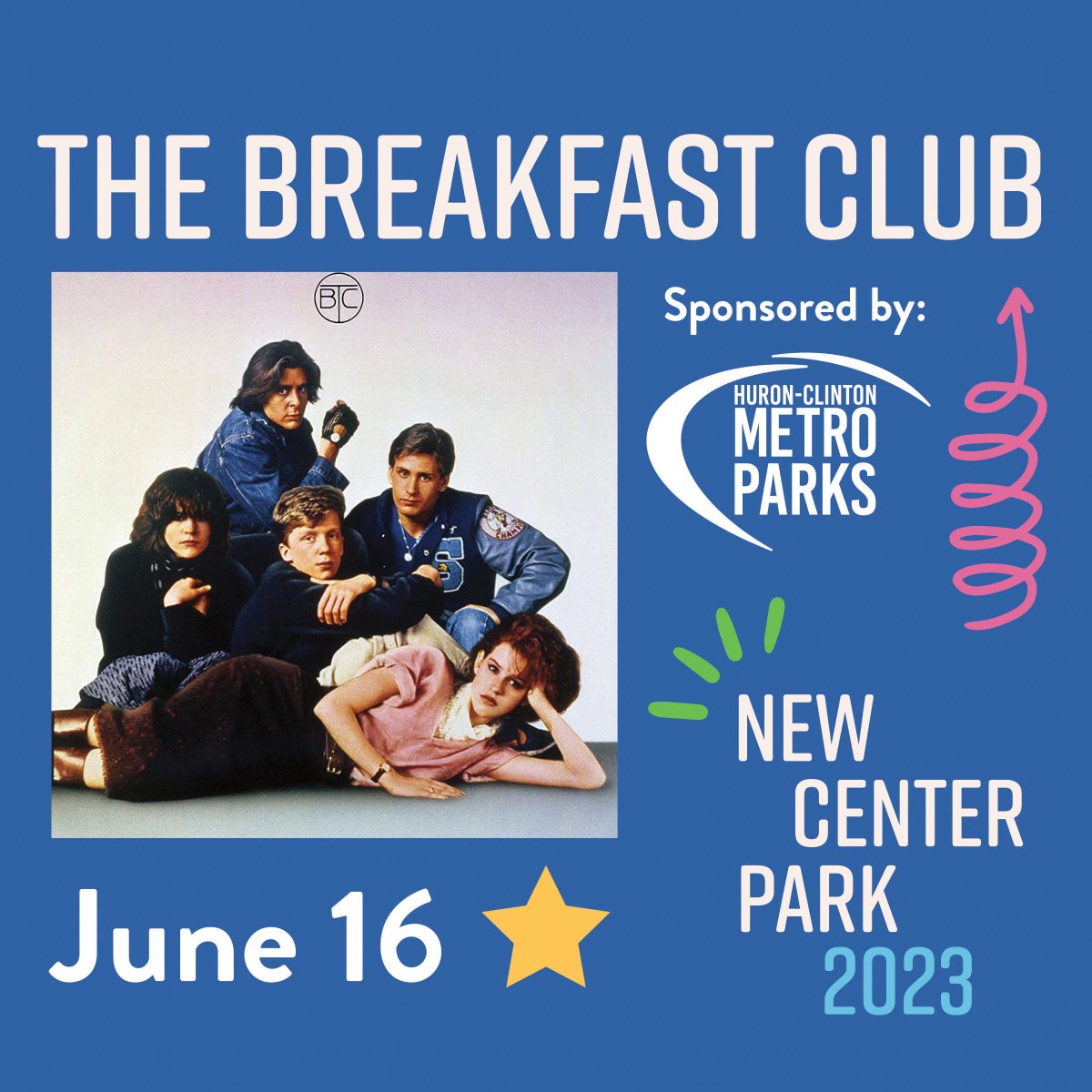 Midtown Detroit, Inc (@midtowndetroit) on Twitter photo Get your lawn chairs and blankets ready! Join us this Friday, 6/16, for "80's Night" at #NewCenterPark made possible by <a href="/MIMetroparks/">Metroparks</a>
DJ Gary Chandler spins ultimate throwback tunes 7-9PM. Then stay for the FREE screening of The Breakfast Club at dusk. #YourMetroparks #SummerFun Get your lawn chairs and blankets ready! Join us this Friday, 6/16, for "80's Night" at #NewCenterPark made possible by <a href="/MIMetroparks/">Metroparks</a>
DJ Gary Chandler spins ultimate throwback tunes 7-9PM. Then stay for the FREE screening of The Breakfast Club at dusk. #YourMetroparks #SummerFun
