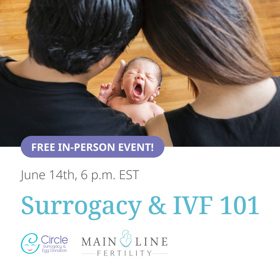 PreludeFert's tweet photo. 📣Philadelphians! Learn the basics of Surrogacy and IVF on Wed, June 14th, at 6 P.M. EST for a complimentary in-person event at Main Line Fertility. Experts from @MLFertility and @CircleSurrogacy will cover important family-building topics and answer your questions. Reserve your place➡️ https://t.co/0KwSoxFm3f