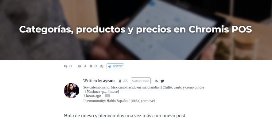 FrontadoZul's tweet image. Categorías, productos y precios en Chromis POS

Chromis POS es un sistema de punto de venta, ideal para tu #negocio 

Y puedes encontrar una explicación detallada de configuración

en #ReadCash 

read.cash/@ayram/categor…
