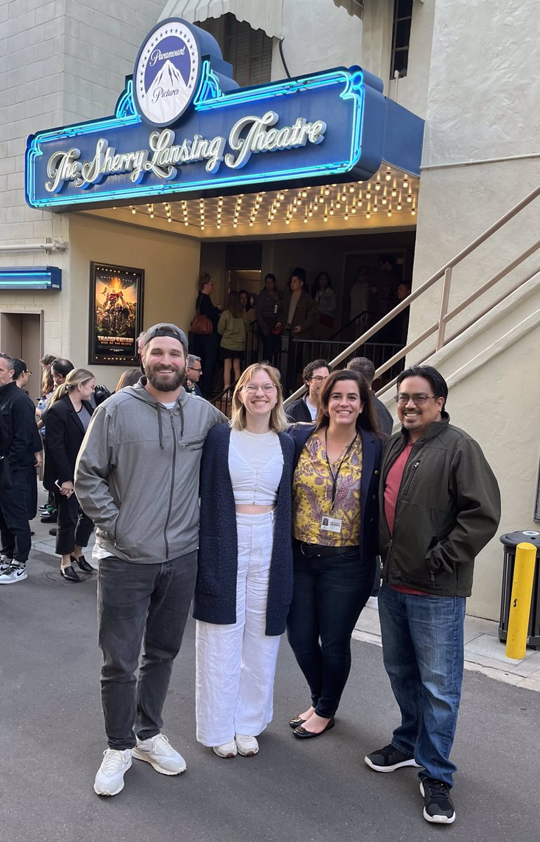 Bobby_Rubio's tweet photo. #TransformersOne #StoryTeam has come together in person! It’s been close to 2 years for me on this project and I am grateful to be working with this talented and  amazing group: Alexis Jacobson, Alex Kaiser and Emma Cooney.
Much love to my beloved #StoryTeam. 
#TeamPrime Baby!!! https://t.co/p05tbEof0u