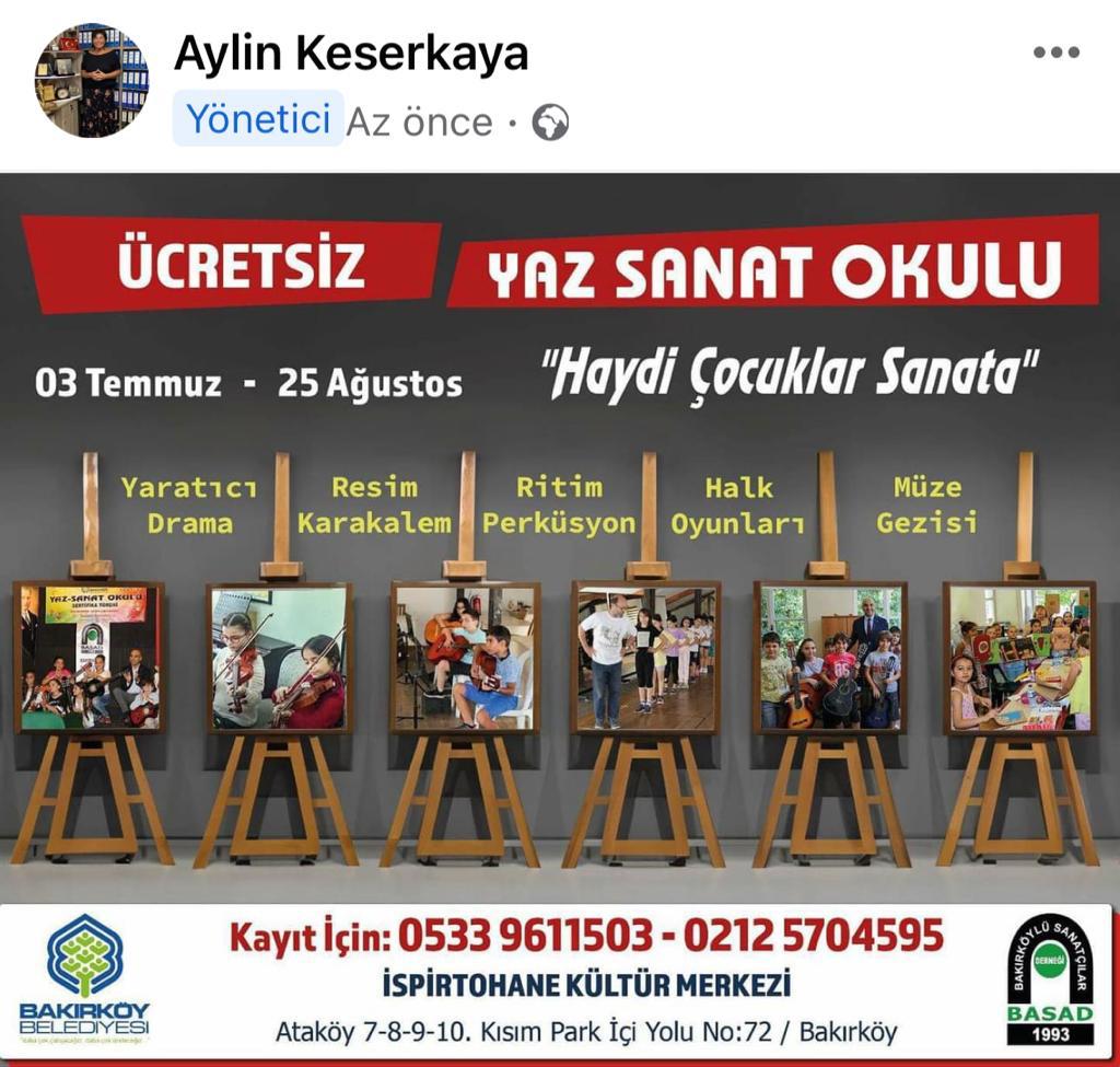 BASAD - Bakırköylü Sanatçılar Derneği tweet media
