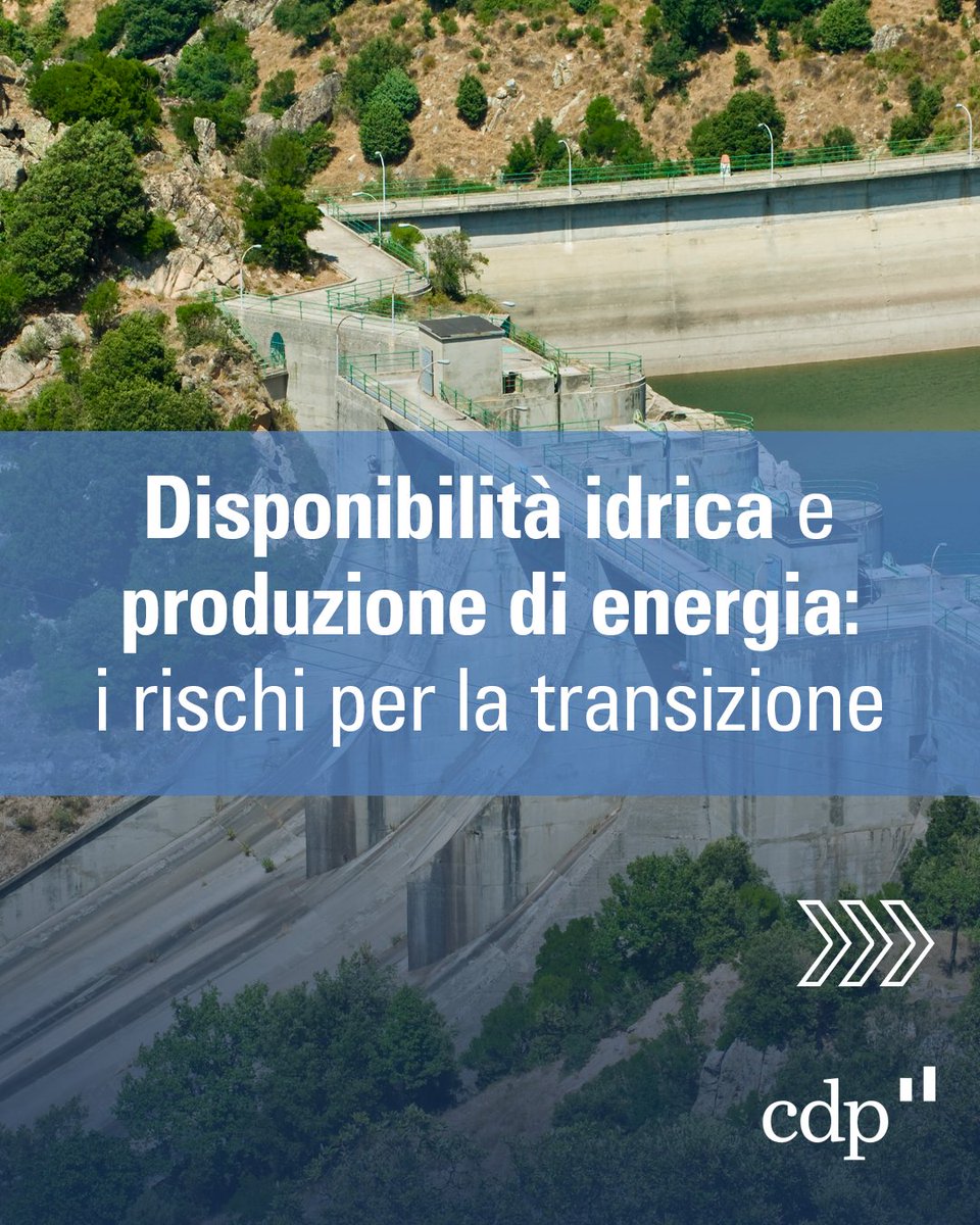 GruppoCDP's tweet photo. 💧 Qual è lo stato delle scorte idriche in 🇮🇹? Rischiamo di avere sempre meno acqua infuturo? Con quali implicazioni per la sicurezza energetica e la transizione ecologica? E come attenuare i rischi legati al #cambiamentoclimatico? Leggi il nuovo #CDPBrief https://t.co/mDoaxTH9Nx https://t.co/ggy9WQi0Ha