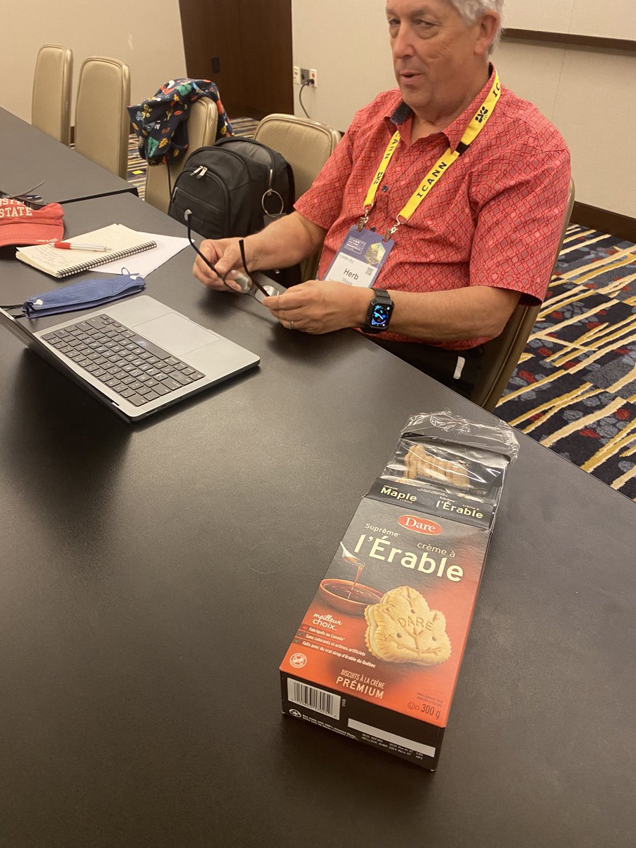 Achievement unlocked at #icann77 Maple cookie from the <a href="/IcannOmbudsman/">ICANNOmbudsman</a>