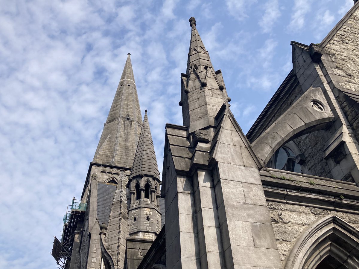 Gablets, pinnacles &amp; flying buttresses: 
Henry Lynn’s mid-19th century Gothic Revival church of Saint Andrew’s on the street of that name-  a church with all the bells and whistles!
Join me in exploring this area tomorrow 2PM, our only tour this June- 
dublindecoded.com
