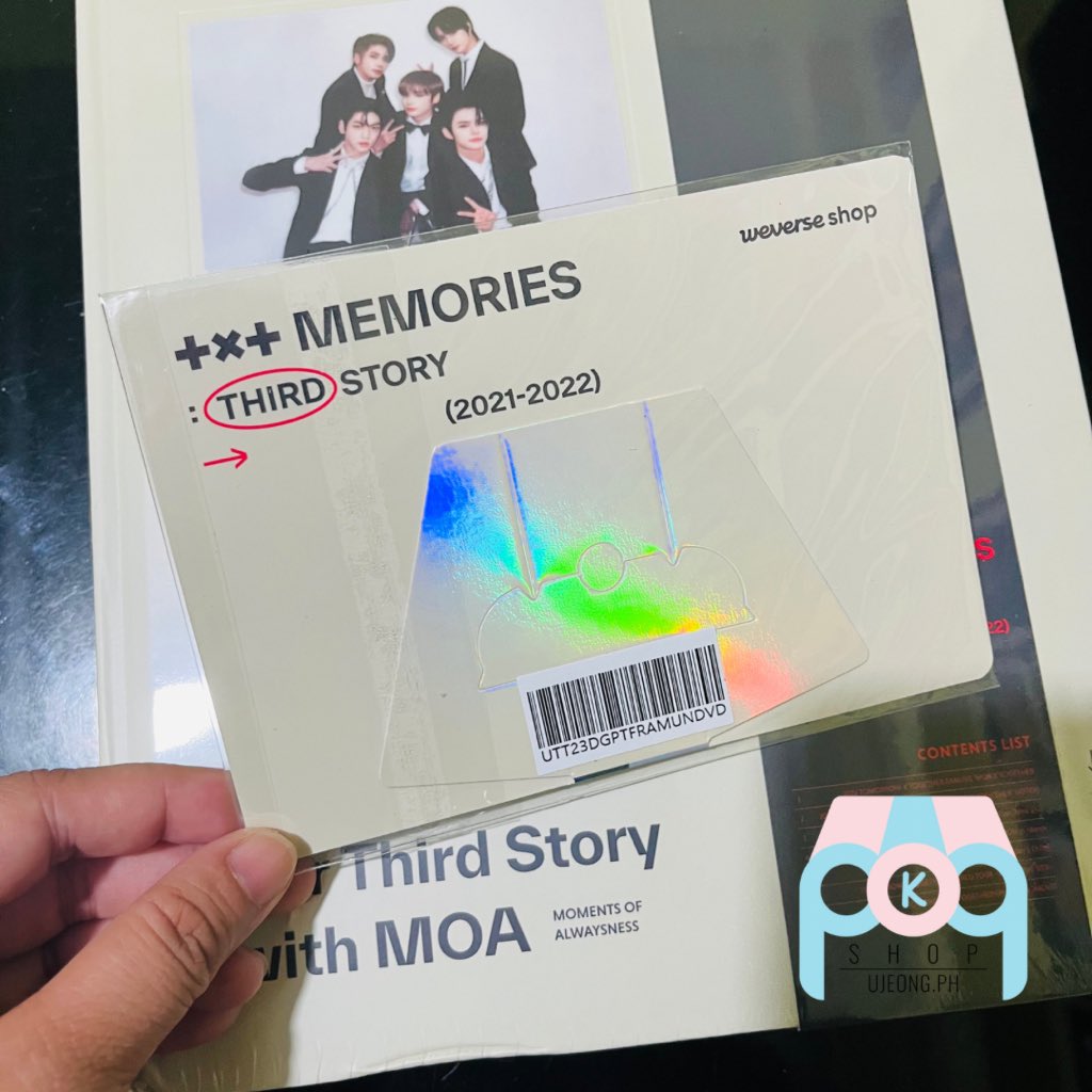 ujeongph's tweet photo. Annyeong~

TXT Memories:Third Story DVD (With POB) and Special 8 Photo-Folio Me, Myself and SUGA ‘Wholly or Whole Me’ has finally arrived 💕

Please let us know lamang po for inquires ☺️💕 https://t.co/Yw0a4UXH3D