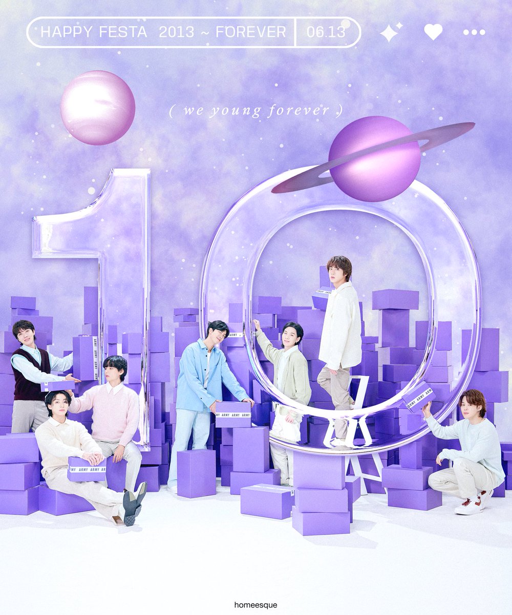 home_esque's tweet photo. ten is just a number, keep going forever 💜
#BTSFesta2023 #BTS10thAnniversary #BTS https://t.co/IjUAm4hkW9