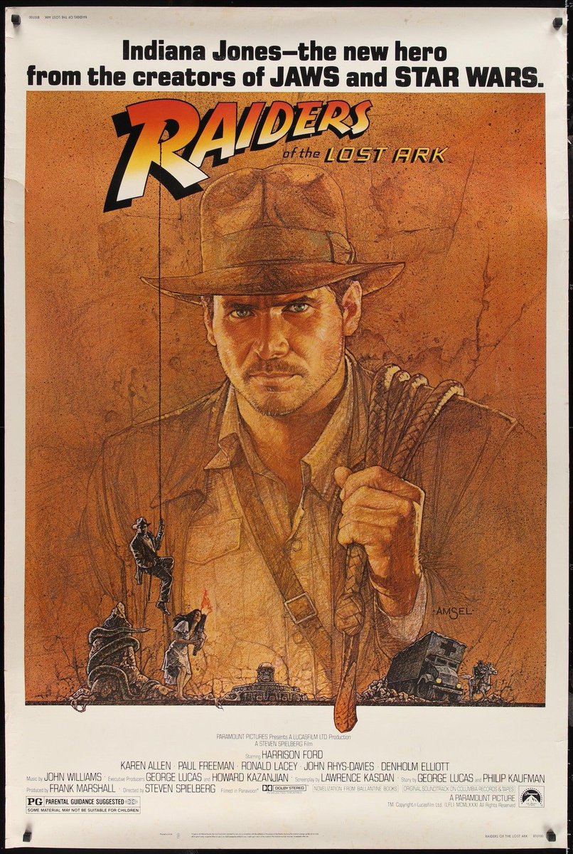 #MovieHistory #OTD 1981, one of the greatest action films of all time was released...Raiders of the Lost Ark. Before #HarrisonFord was cast, #GeorgeLucas & #StevenSpielberg considered David Hasselhoff, Tom Selleck, Michael Biehn, Mark Harmon, Christopher Guest & Sam Elliott.