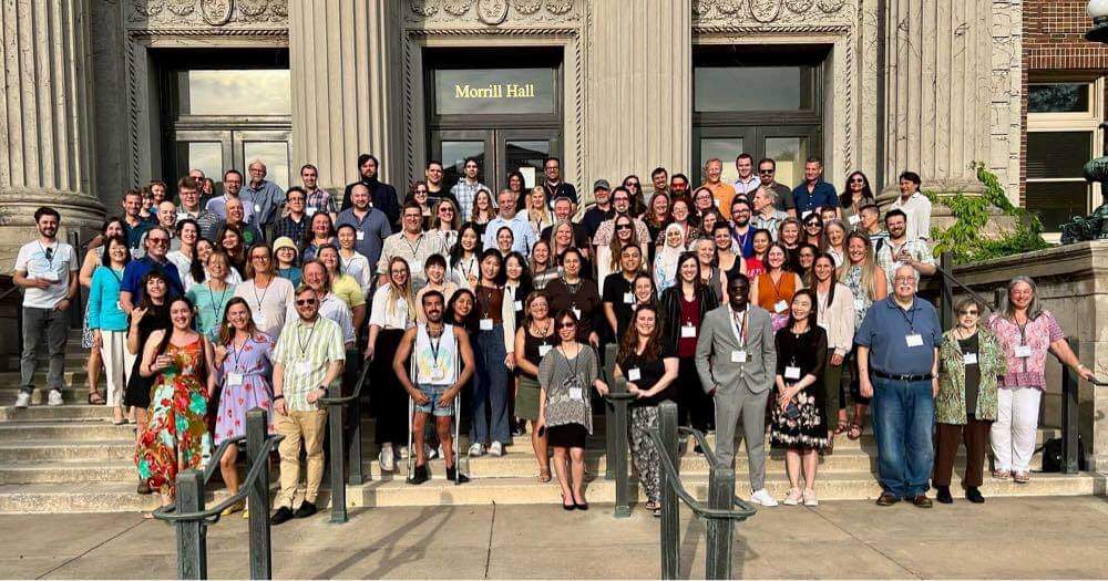 CALICOnsortium's tweet photo. CALICO 2023 was a blast! We celebrated our 40th birthday with the theme "Toward Open, Sustainable and Multimodal CALL" at the U of Minnesota. See you next year in Pittsburgh, where we will explore the theme "Confluences and Connections: Bridging Industry and Academia in CALL". https://t.co/GEypFG84vo
