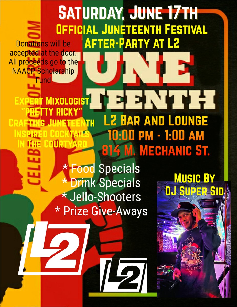 Official Juneteenth Festival After-Party!!! #Juneteenth @HeidiMGardner <a href="/FisherTifani/">Tifani Fisher</a> <a href="/DCSuperSid/">DCSuperSid</a> <a href="/GarrettNAACP/">GarrettNAACP</a> @webbolutionary