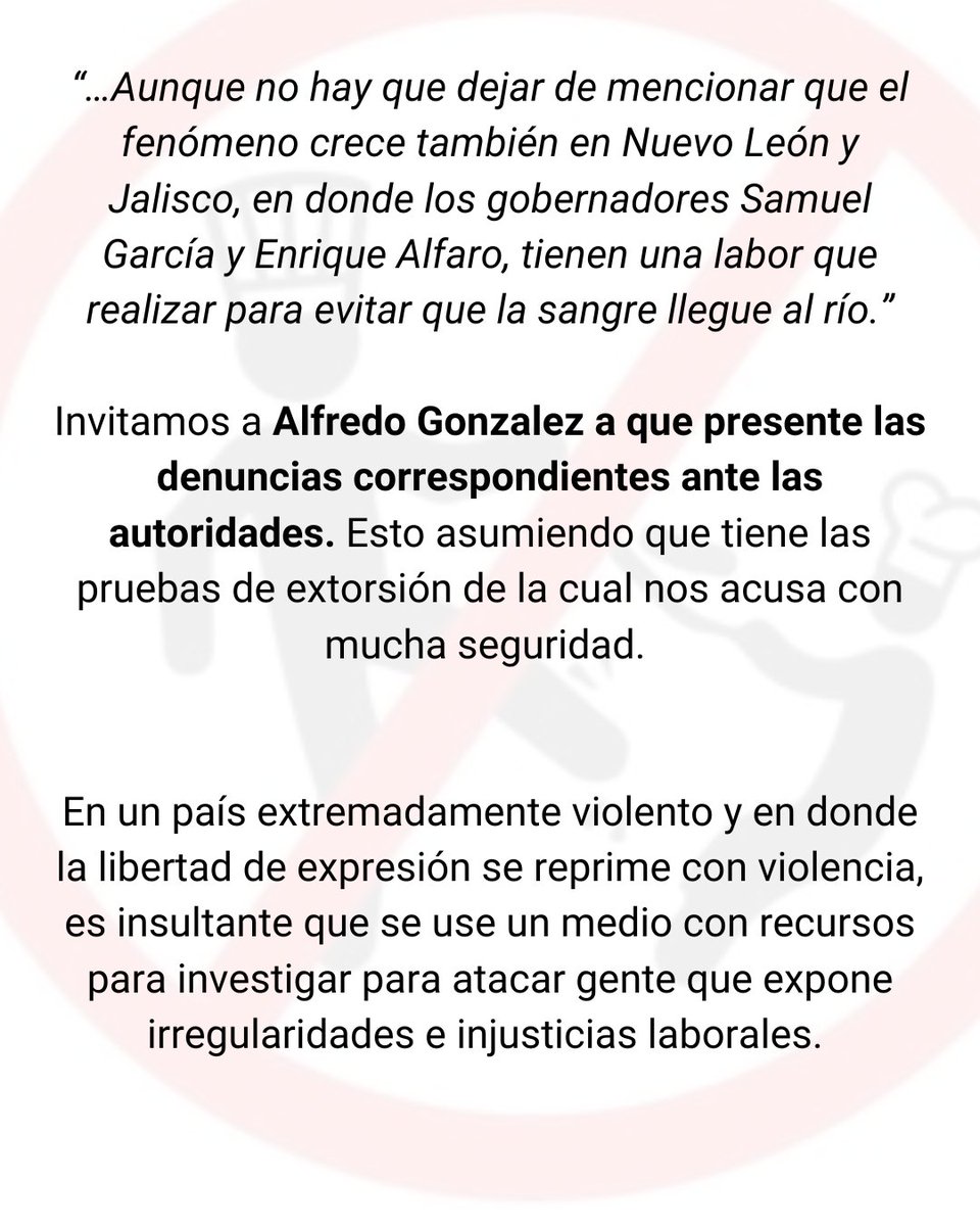 TerrorRestMX's tweet photo. Les dejamos nuestra réplica a la columna de opinión publicada por @alfredolez, director editorial de @heraldodemexico. https://t.co/Hj1031ZwVN