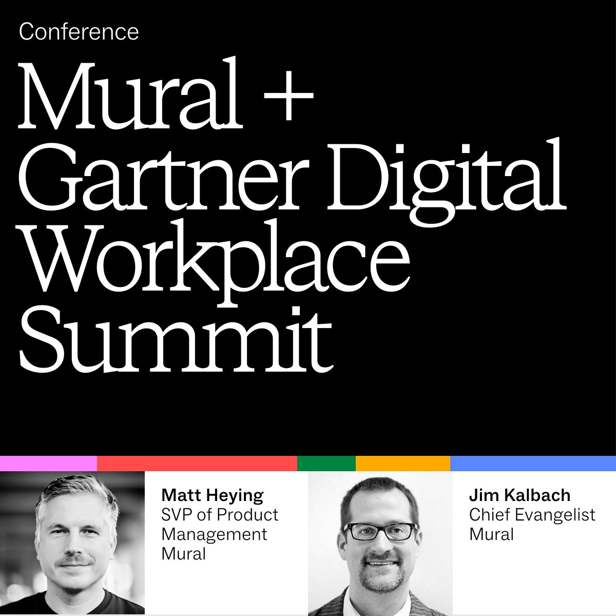 We're at the Gartner Digital Workplace Summit today! 👋 
Stop by booth #111, and join our Chief Evangelist, Jim Kalbach, &amp; our SVP of Product Management, Matt Heying for their sessions on combating the toggle tax and strategies for hybrid work. bit.ly/45ZT5gr #GartnerDW