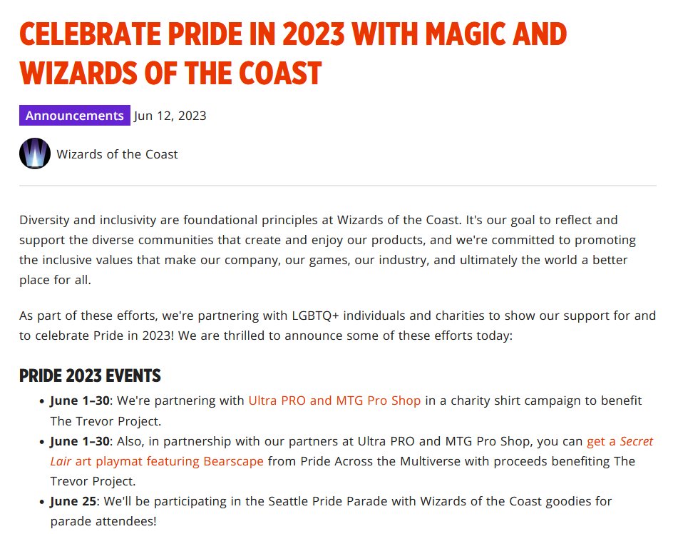 Robert Taylor🔥🔜Pro Barcelona on Twitter: "Celebrate Pride in with Magic and Wizards of the Coast #mtg https://t.co/D0wYzocSWb https://t.co/9ZGIlCusgU" /