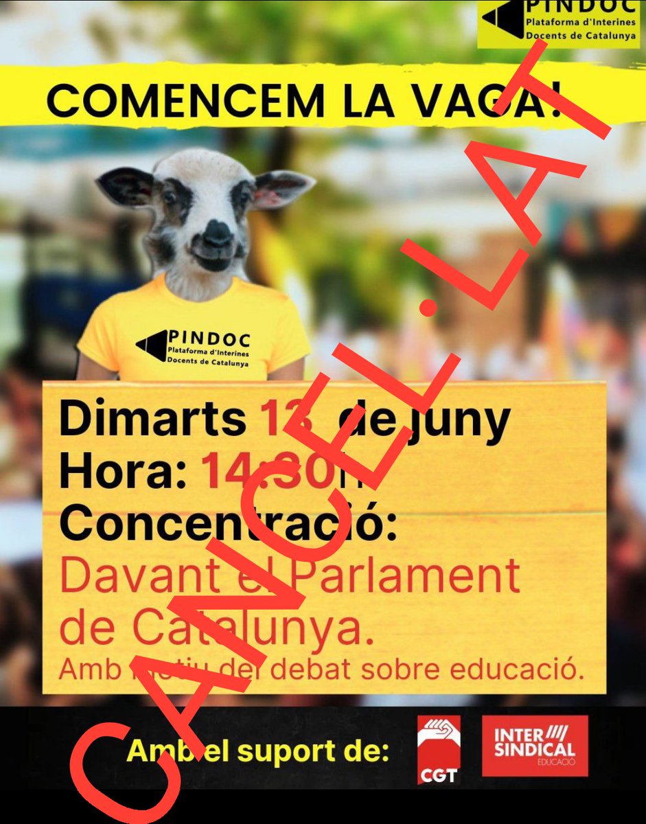 sergibuyolo's tweet photo. Sorprèn que @Esquerra_ERC hagi convertit el @parlamentcat en el seu propi "cortijo", desconvocant sessions d'un dia per l'altre per raons purament polítiques i estratègiques contra #TsunamiDocent 

Però més trist és que totes les forces parlamentàries ho permetin.
#VagaIndefinida https://t.co/S92yMBE9t5