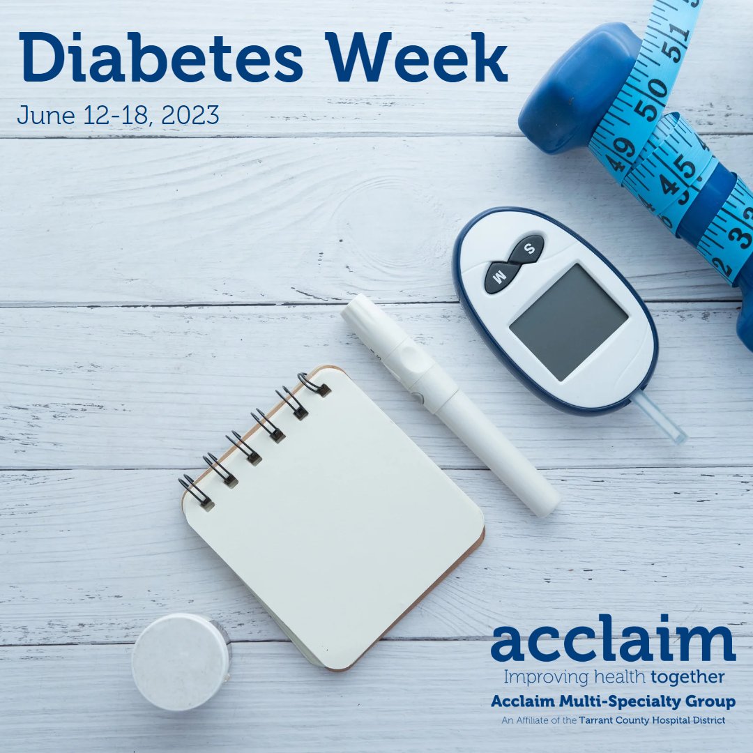 acclaimdoctors's tweet photo. Today marks the beginning of #DiabetesWeek📅. Are you at risk for developing Type II Diabetes? Do you need help managing your Diabetes? We're here for you! Find an Acclaim doctor who can help manage and treat Diabetes: https://t.co/K3Vw7rVI9M https://t.co/uK14v5LZmR