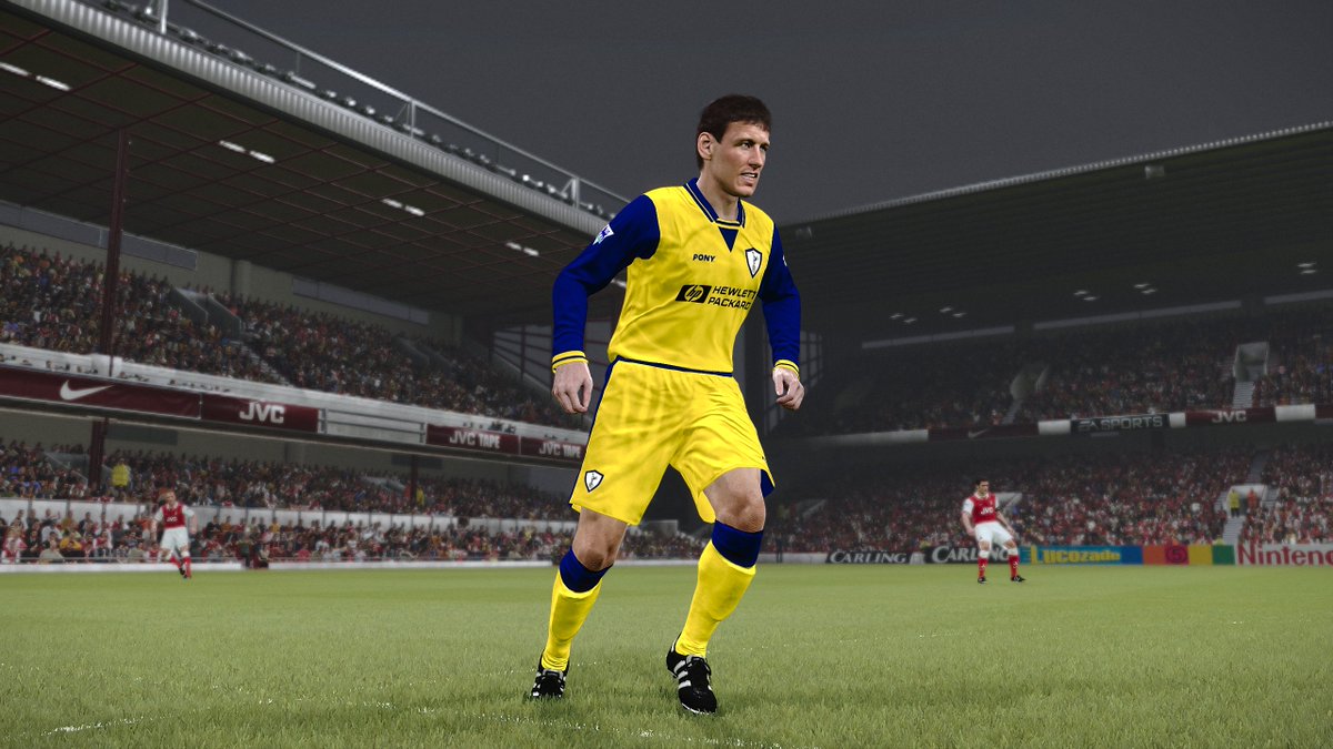 Trevorsports90's tweet image. FA Carling Premiership Updates

Spurs Away kits fixed
added Arsenal's red socks variant to home kit
FA Cup Adboards
Updated Premiership Adboards

#PES2021 #90sFootball #PESMods