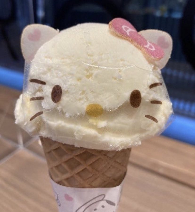 heartipink's tweet photo. hello kitty ice cream https://t.co/TNXcbxh5d7