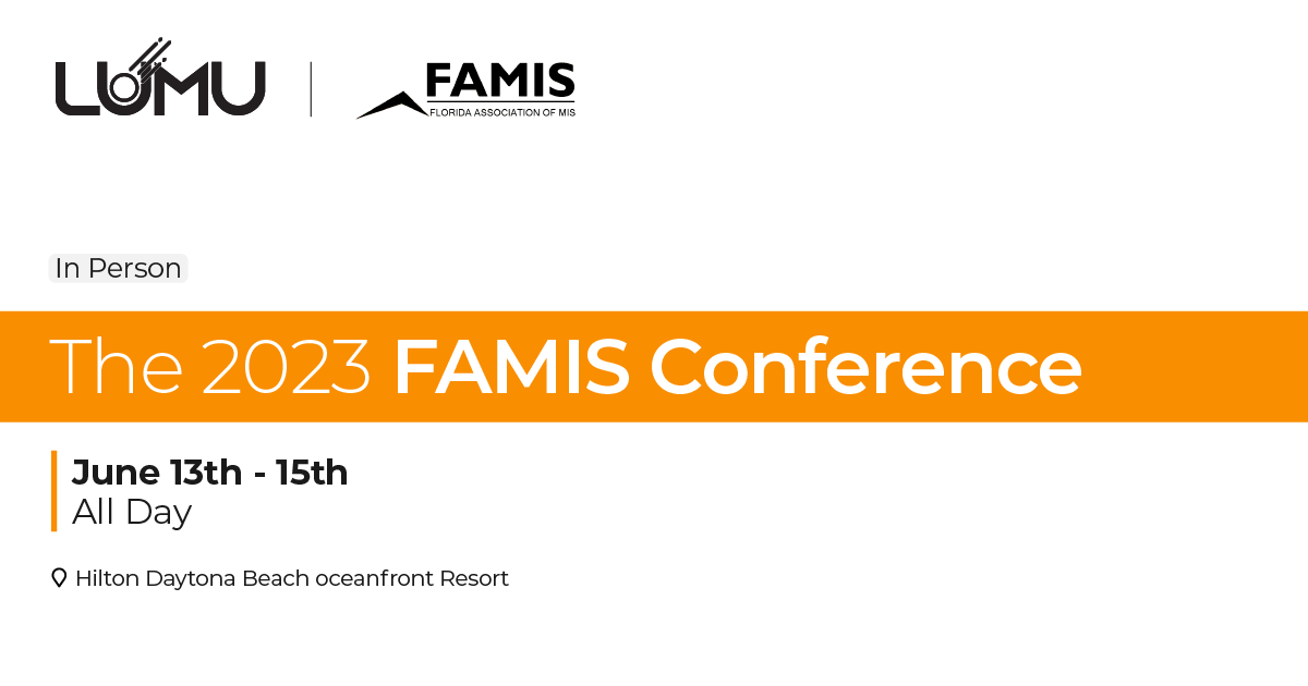 lumutech's tweet photo. Get ready to meet the Lumu team tomorrow at the 2023 FAMIS Conference! Explore how Lumu Technologies helps organizations proactively detect and respond to threats that bypass traditional security defenses. See you there! >> https://t.co/poJhZk9Nw1
#FAMIS #Cybersecurity https://t.co/rvlkV4gtkp
