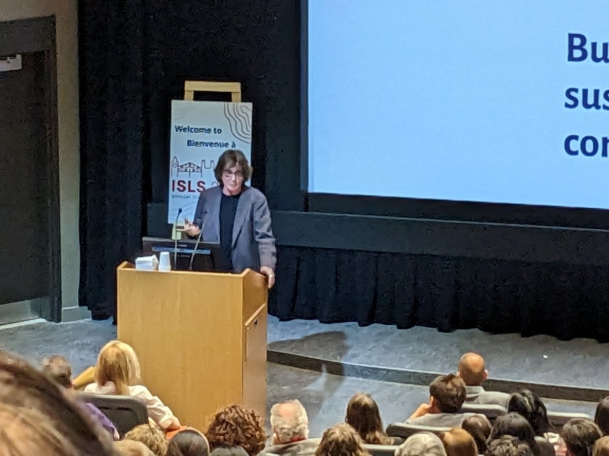 cresencia's tweet photo. "You can live on your knees or you can live standing up." #isls2023 keynote @HenryGiroux discusses education's role in these times that thrive on "historical amnesia", need radical shift toward critical consciousness and students as cultural creators in the pursuit of justice. https://t.co/7jsAHqwZj3