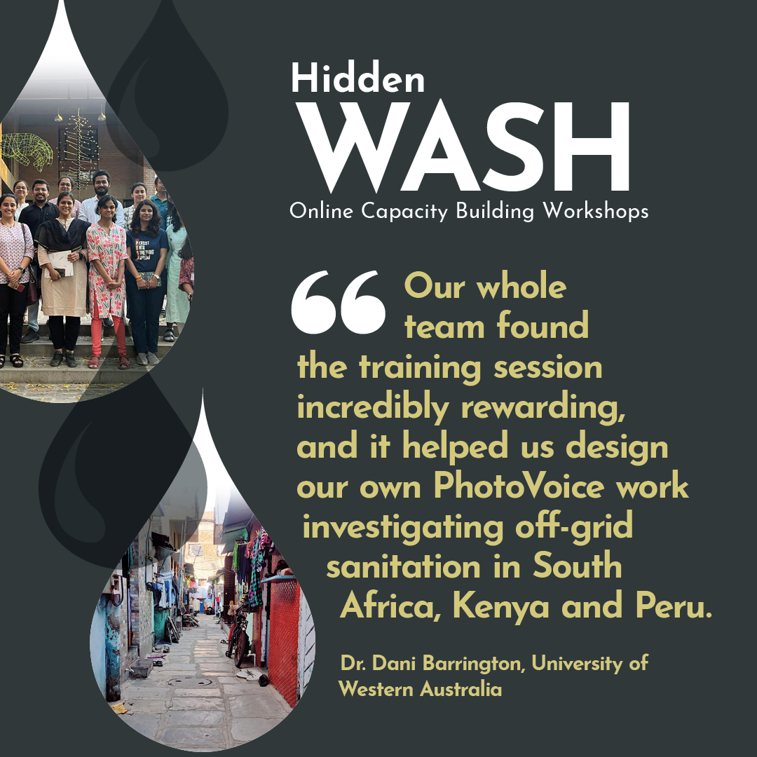 Colleagues around the world are benefitting from my PhotoVoice workshop, including @Dani_Barrington who used my training to explore #offgridsanitation! Contact me to see how you can also engage in my expanding training! amita-bhakta-hidden-wash.net/workshops/