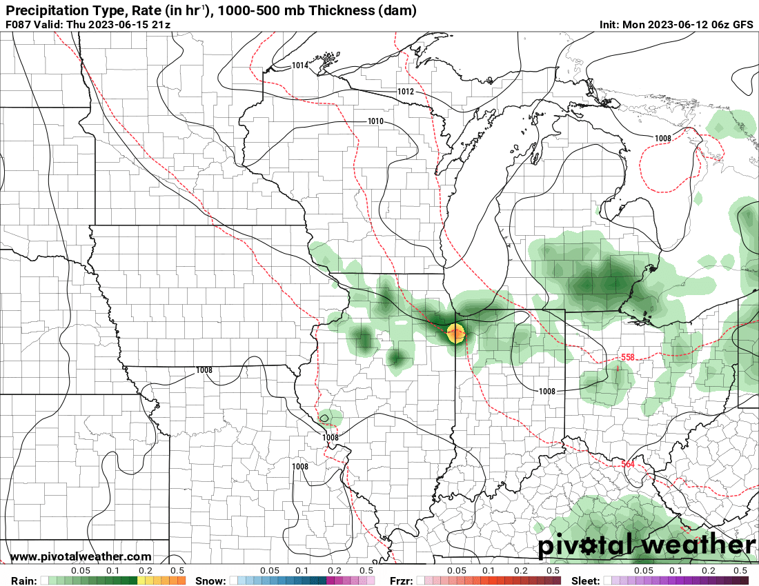Severe weather will be a possibility over Northern Illinois Thursday evening as a strong wave of energy slides southeastward across the region. Currently, initial supercells are possible to form in WI and slide SE with large hail and damaging wind gusts as the main threats. #ILwx