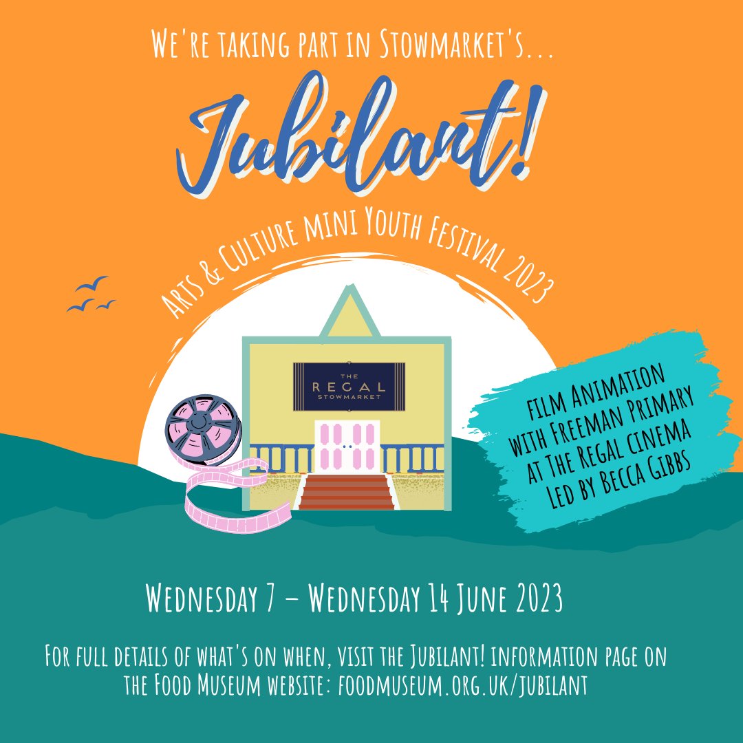 TheRegalStow's tweet image. Today we are delighted to be welcoming students from Freeman Primary School to The Regal who will be screening their very own Stop Motion Animation Film at 10am which they've produced with a creative practitioner as part of this year's Jubilant! ✨

#Jubilant #Stowmarket