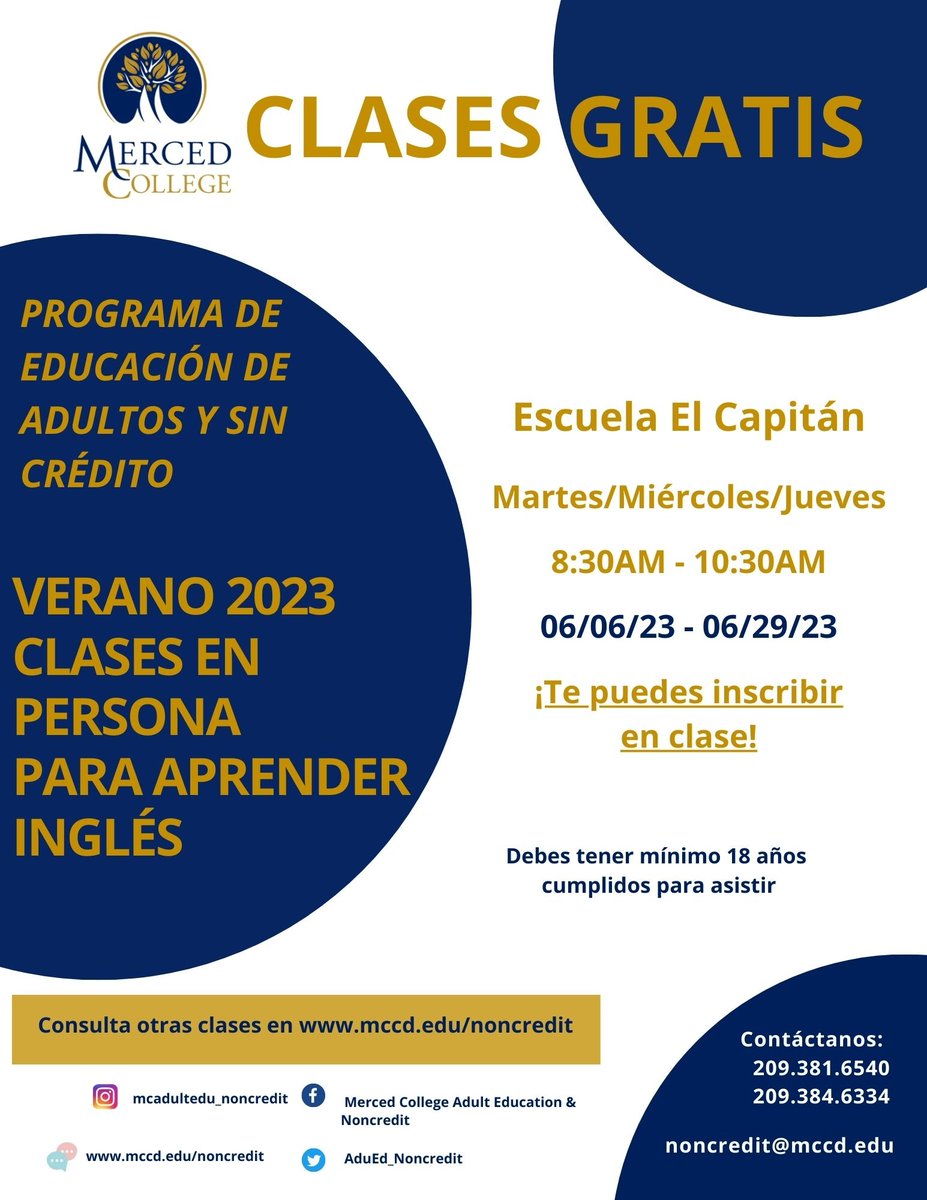 Enroll in class. / Inscríbete en clase.
