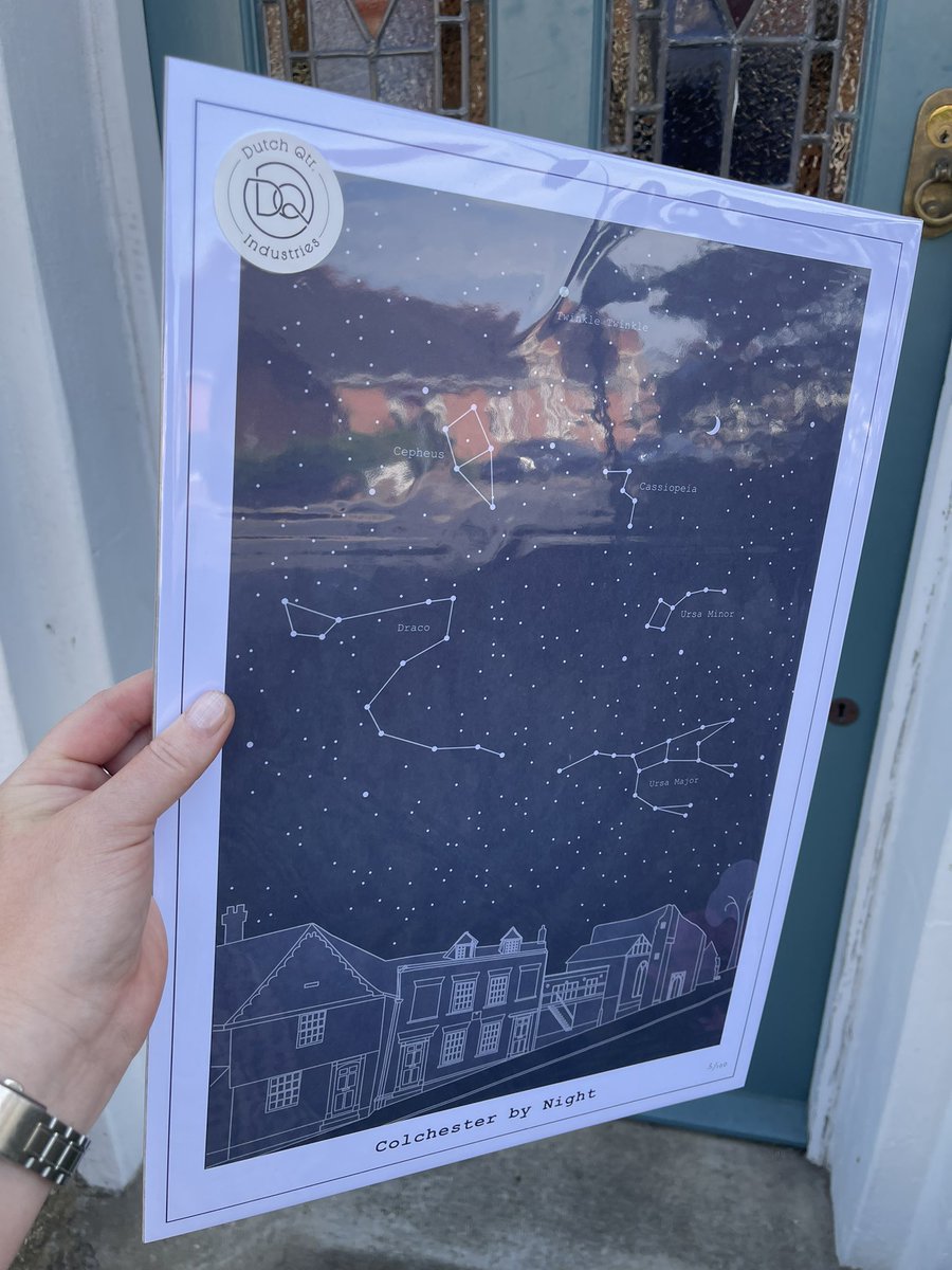 The first #colchestertwinkle print has been hand delivered! 💫

Get ‘em while they are hot folks! Only 99 of this first edition left 😉 

#colchester #localhistory #print