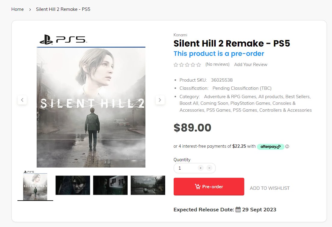  Silent Hill 2 (PS5) : Video Games