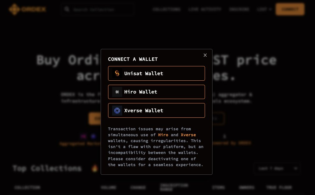 ✨ new day = new feature ✨ gm, ordexers!🫡 we're thrilled to announce that your favorite @hirowallet  is now fully supported on ordex.ai! 🚀 dive in, list, trade your #ordinals and let the profits roll! 🎉

#AlwaysBuilding #BitcoinNFT