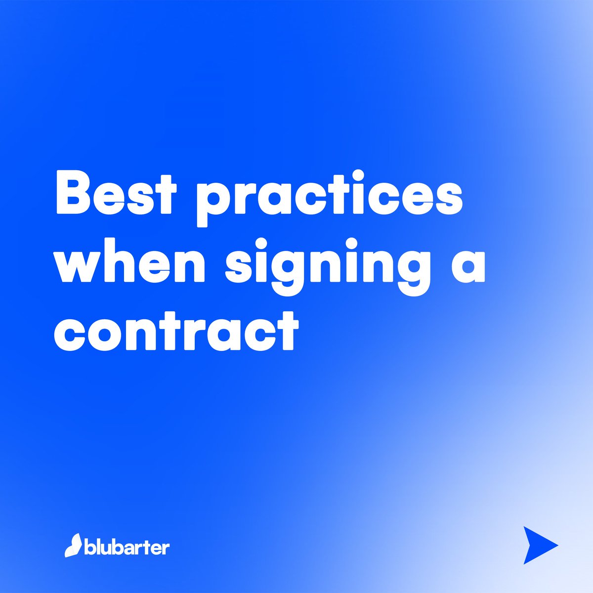 blubarter's tweet photo. Best practices when signing a contract https://t.co/lHNb2t9LDP
