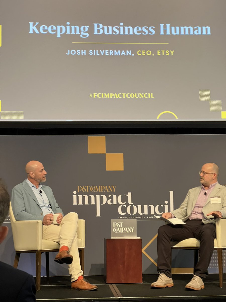 StacySim620 (@stacysim620) on Twitter photo Powerful opening session <a href="/FastCompany/">Fast Company</a> Impact Council <a href="/NYSE/">NYSE 🏛</a> with Etsy’s <a href="/jgsilverman/">Josh silverman</a> and <a href="/bvaughan71/">Brendan Vaughan</a> on power of AI to do super human tasks to make customer experience more human. #FCImpactCouncil <a href="/athenahealth/">athenahealth</a> #Impact Powerful opening session <a href="/FastCompany/">Fast Company</a> Impact Council <a href="/NYSE/">NYSE 🏛</a> with Etsy’s <a href="/jgsilverman/">Josh silverman</a> and <a href="/bvaughan71/">Brendan Vaughan</a> on power of AI to do super human tasks to make customer experience more human. #FCImpactCouncil <a href="/athenahealth/">athenahealth</a> #Impact