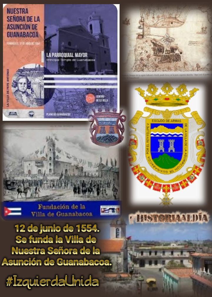 VidePvide's tweet photo. Tras las 👣 de la Historia 📖📝📚
Comparte, divulga y ama nuestra Historia.
Efemérides 12 de junio.
👣Muere Diego Velázquez.
👣Se funda la villa de nuestra Señora de La Asunción de Guanabacoa.
👣Nace Amadeo Roldán.
👣Se constituye el M-26 de Julio.
#HistoriaAlDía #IzquierdaLatina https://t.co/8eNJZv5QS0