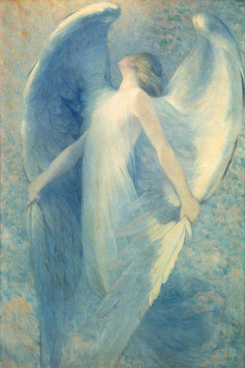 You were born with wings. ¿Why do you prefer to crawl through life?
Rumi🪶❤️

The Angel.
William Closson.🎨🌹
