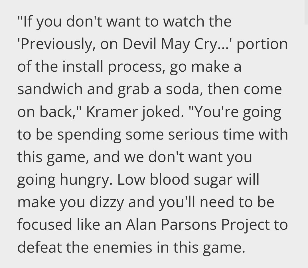 @ApacheSmash Mostly unrelated but I was reminded of this amazing 'Official' response to long install times for DMC4 on the PS3: