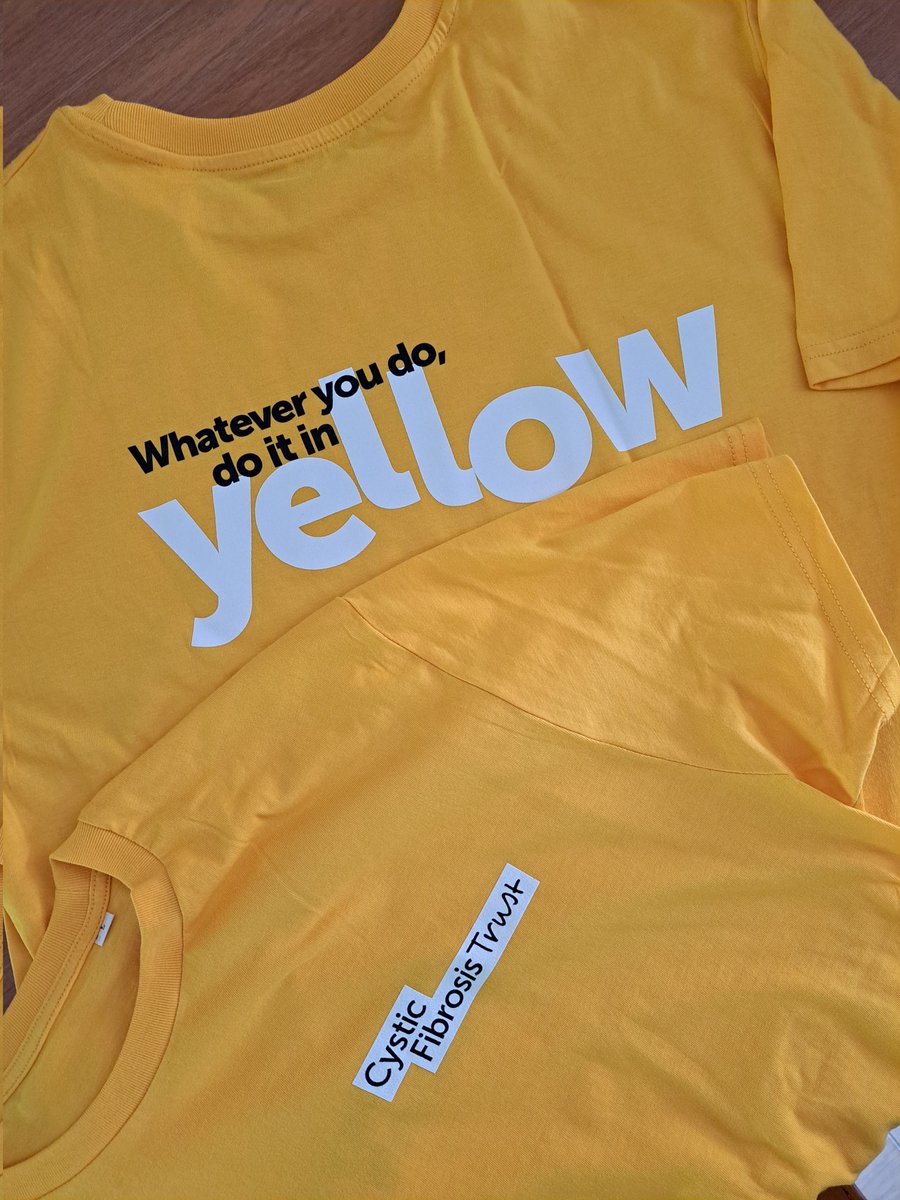 It's #CFWeek and we're ready for #WearYellowDay this Friday thanks to our t-shirts from the @cftrust!

I'd like to thank those of you that have donated and all the local businesses that have put something forward for our event in a few weeks' time. The support has been amazing!