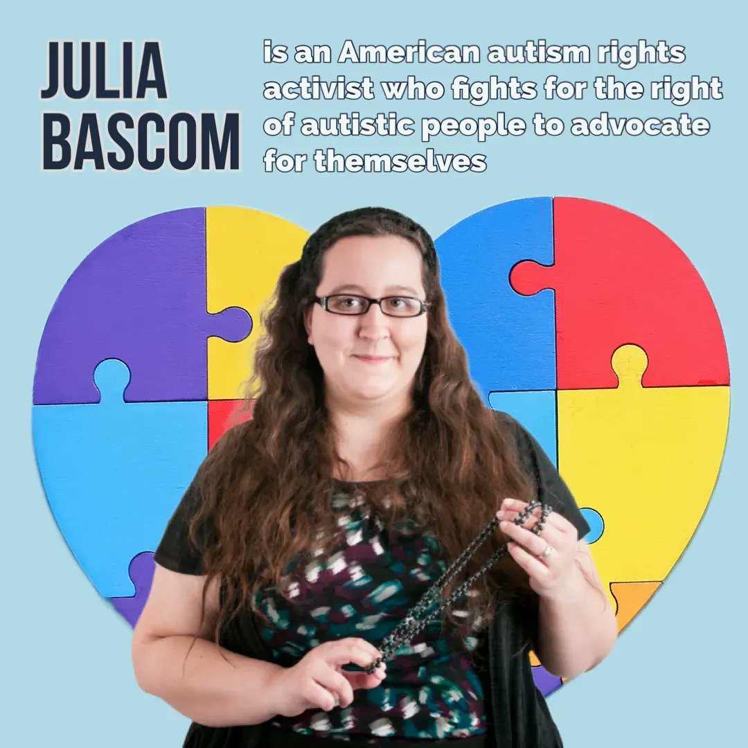 spectrumsai's tweet photo. This week’s #visionary is Julia Bascom! (@JustStimming!) 

At https://t.co/e8wRffzPlk, we look to the visionaries that preceded us to #inspire our next steps in creating an accessible 🌎 for all 🧠 

#autismacceptance #neurodivergent #actualyautistic #mentalhealthawareness https://t.co/MO98dGCH51