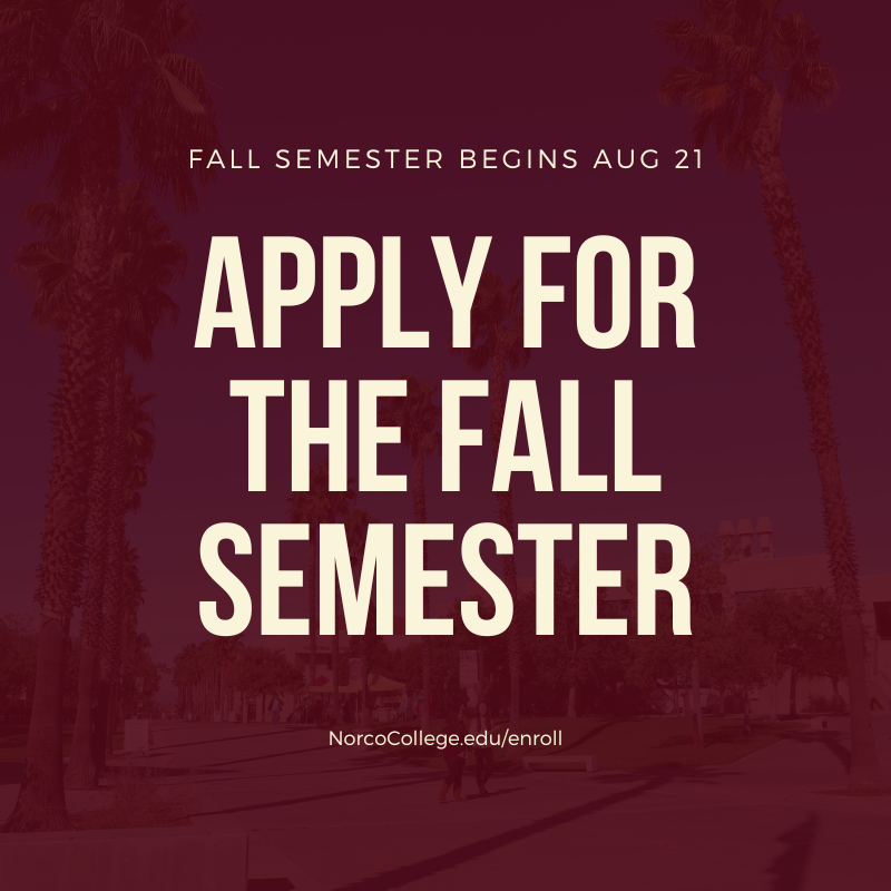 Thinking about attending college in the fall? You can get started by applying to Norco College! We've been waiting for you. Steps to enroll: bit.ly/2xR8zIj #letsgetstarted #gotocollege #becomeamustang