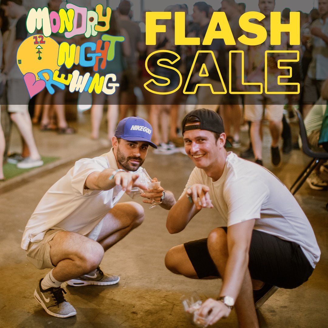 It’s June 12 - which means it’s time for a 12-hour flash sale on tickets to Monday Night Brewing’s 12 Anniversary Party! ⚡️ Use the code FLASH12 for $12 off the VIP Experience. ⏰ This offer expires at 12 Midnight, so don’t wait! 🔗The link to purchase: bit.ly/3oXjx9Q